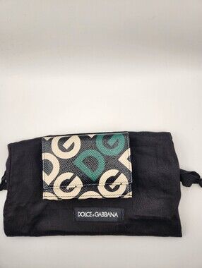 Dolce & Gabbana Multicolor DG Mania French Flap Leather Wallet